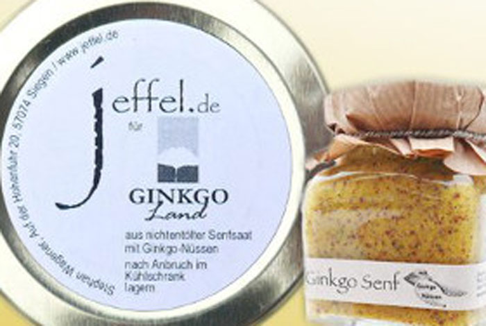 Produktfoto von Ginkgo Senf aus der Siegener Senfmanufaktur
